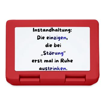 Instandhaltung T-Shirt Lustiges Geschenk Handwerk! - Brotdose - Rot - Vorne