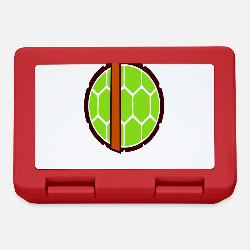 Carapace de tortue - Boîte à goûter - rouge