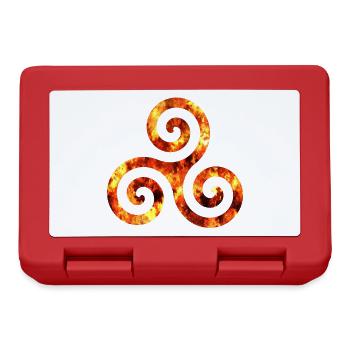 keltisches symbol 1 feuer - Brotdose - Rot - Vorne