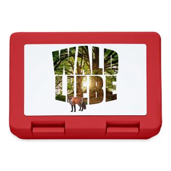 waldliebe mit fuchs - Brotdose - Rot - Vorne