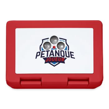 Boule petanque joueur - Brotdose - Rot - Vorne