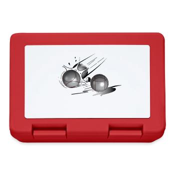 Boule petanque schuss Treffer - Brotdose - Rot - Vorne