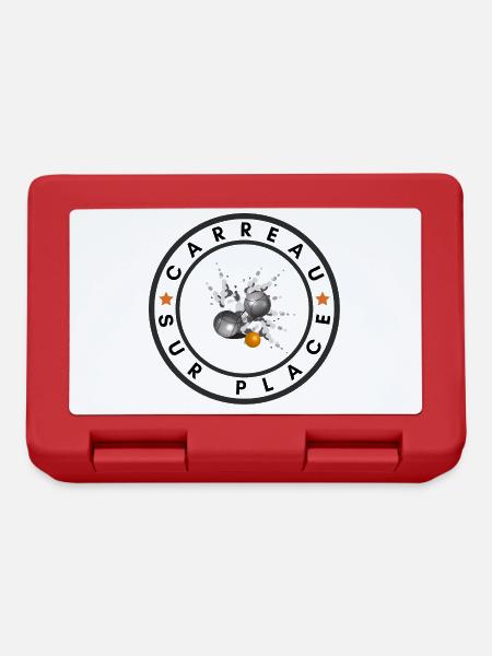 boule logo carreau sur place orange - Lunchbox - red