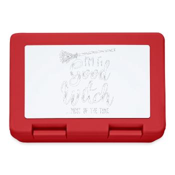 Witch - Good Witch - Mostly - Dark - Lunchbox - red - Front