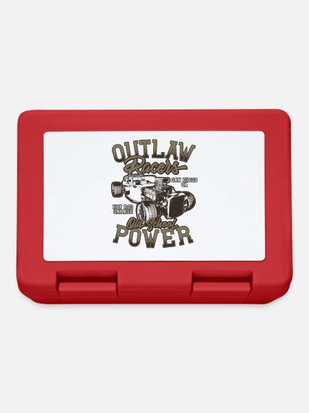 Hot Rod - Classic racing cars - bright - Lunchbox - red
