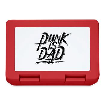 Père - Meilleur papa - Punk est papa - pos - Boîte à goûter - rouge - Devant