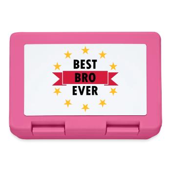 Best bro ever (Banner, Sterne) - Brotdose - Pink - Vorne
