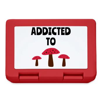 Addicted to fly agarics (three fly agarics) - Lunchbox - red - Front