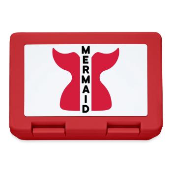 Mermaid (geteilte Meerjungfrauenflosse) - Brotdose - Rot - Vorne