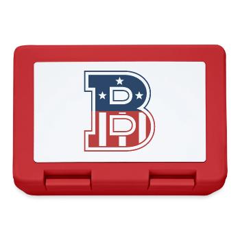 Letter B USA - Lunchbox - red - Front