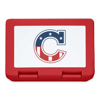 Lettre C États-Unis - Boîte à goûter - rouge - Devant