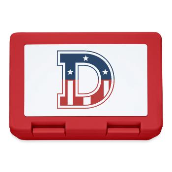 Letter D USA - Lunchbox - red - Front