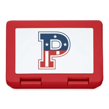 Letter P USA - Lunchbox - red - Front