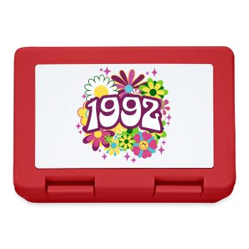 Groovy und Vintage 1992 30 Jahre Jubiläum - Brotdose - Rot - Vorne