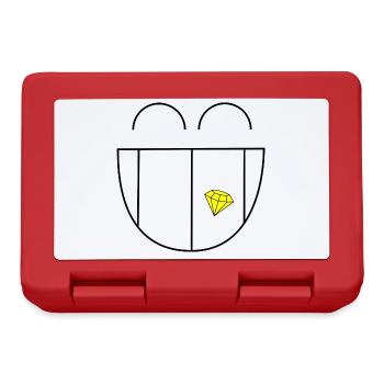 HAPPY BIT. DIAMOND SMILE. - Lunchbox - red - Front