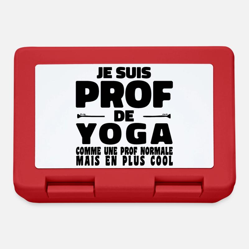 Je suis Prof de Yoga Comme Une Prof Normale - Boîte à goûter - rouge
