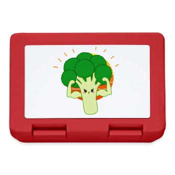Strong broccoli - Lunchbox - red - Front
