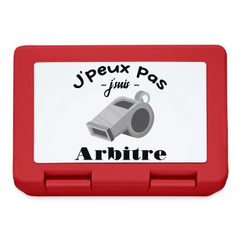 J'peux Pas J'ai Arbitre - Boîte à goûter - rouge - Devant