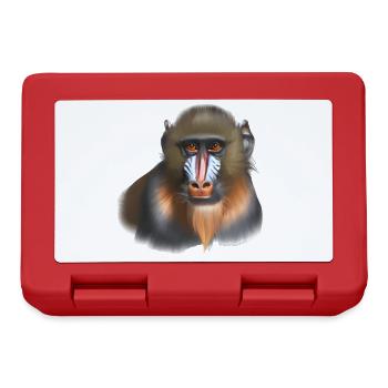 Mandrill Monkey - Lunchbox - red - Front