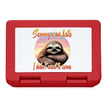 Grim sloth - Lunchbox - red - Front