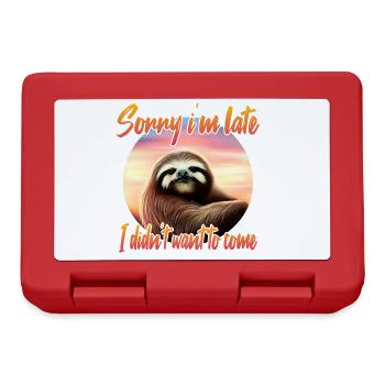 Grim sloth - Lunchbox - red - Front