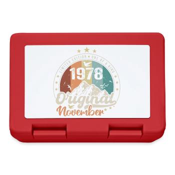 Die Legenden wurden im November 1978 geboren Geschenk - Brotdose - Rot - Vorne