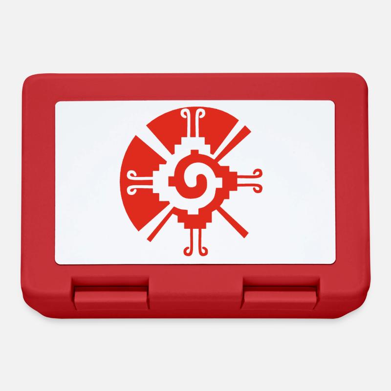 Symbole de protection maya rouge - Boîte à goûter - rouge