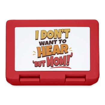 But Mom! - Lunchbox - red - Front