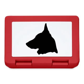 Berger Belge Malinois en profil (G) - Boîte à goûter - rouge - Devant