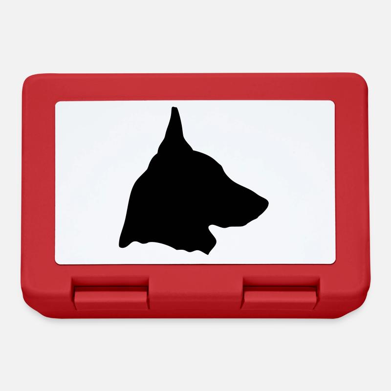 Belgischer Schäferhund Malinois im Profil (D) - Brotdose - Rot