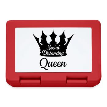 CORONA SOCIAL DISTANCING QUEEN - Lunchbox - red - Front