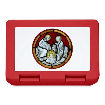 church window holy family - Lunchbox - red - Front