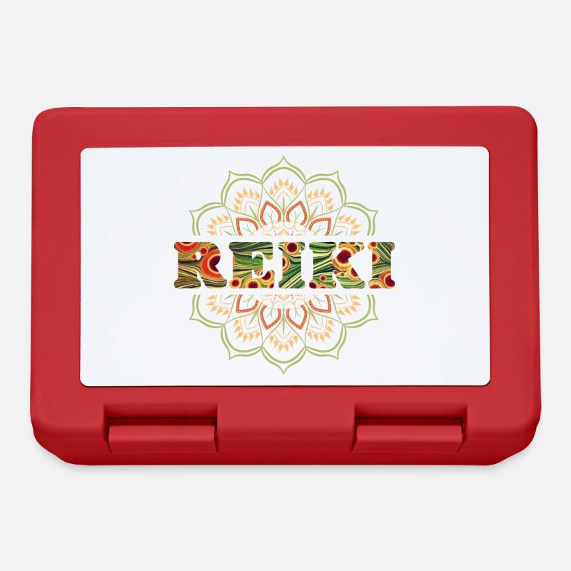 reiki schriftzug e 110 - Brotdose - Rot