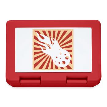 Japan Comet Asteroid Astronomy Celestial Body - Lunchbox - red - Front