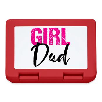 Girl Dad Daughter Father Papa - Lunchbox - red - Front