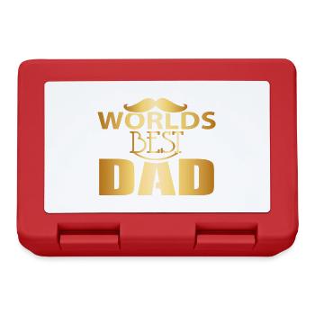 Le meilleur papa du monde - le meilleur papa du monde - - Boîte à goûter - rouge - Devant