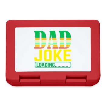 Dad Joke loading Be dad's shirt Gift idea - Lunchbox - red - Front
