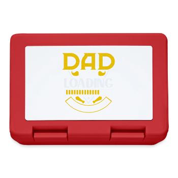 Dad Joke loading Be dad's shirt Gift idea - Lunchbox - red - Front