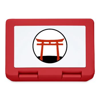 Red Torii Gate on Hill: Japan - Lunchbox - red - Front