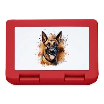 Belgian Shepherd Dog Malinois - Lunchbox - red - Front