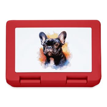 Bouledogue français - Boîte à goûter - rouge - Devant