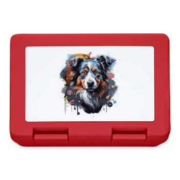 Australian Shepherd - Lunchbox - red - Front