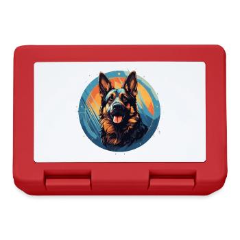 German Shepherd - Lunchbox - red - Front