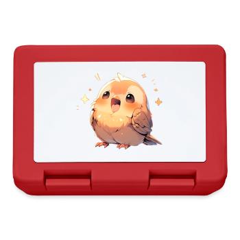 Baby Vogel - Brotdose - Rot - Vorne