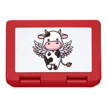 Cow Angel Wings - Lunchbox - red - Front