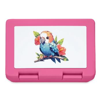 Élevage de perroquets et d’oiseaux - Boîte à goûter - rose - Devant