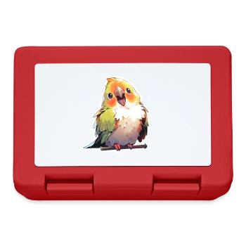 Parrots - Lunchbox - red - Front