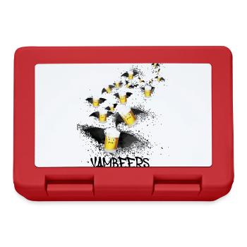 vambeeres,vampires,halloween,chauve-souris - Boîte à goûter - rouge - Devant