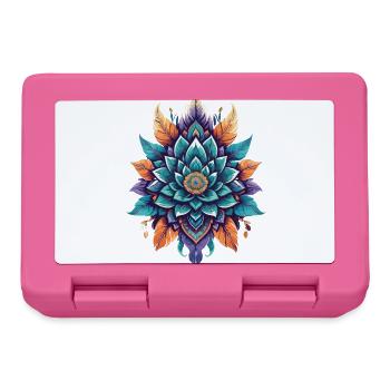 Spirituelle Lotus Lebensblume magische Ästhetik - Brotdose - Pink - Vorne