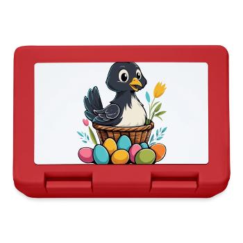 Poulet de Pâques Coloré Mignon Drôle D’oeufs De Pâques Nid - Boîte à goûter - rouge - Devant